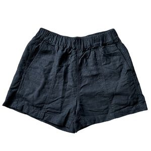 Madewell Linen Blend Black Shorts